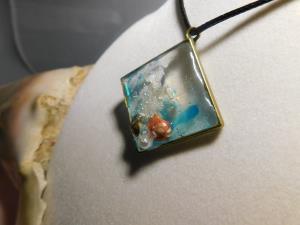 3D Ocean Wave Necklace - Copper Theme