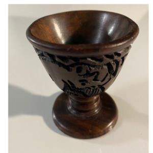 Wood Carved Egg Cup