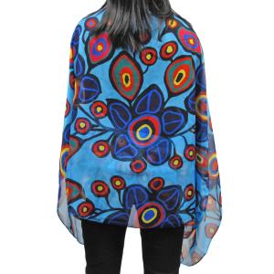 Norval Morrisseau Flowers and Birds Cape Scarf