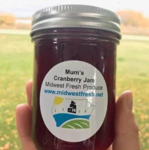 Mums Cranberry Jam (250ml jar)
