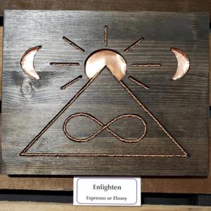 Wood and Copper Meditation Board - Enlighten