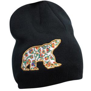 Dawn Oman Spring Bear Embroidered Knitted Hat