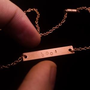 Boo! - Stamped Necklace