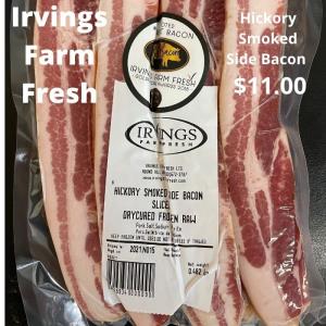 Irvings Farm Fresh Hickory Smoked Side Bacon